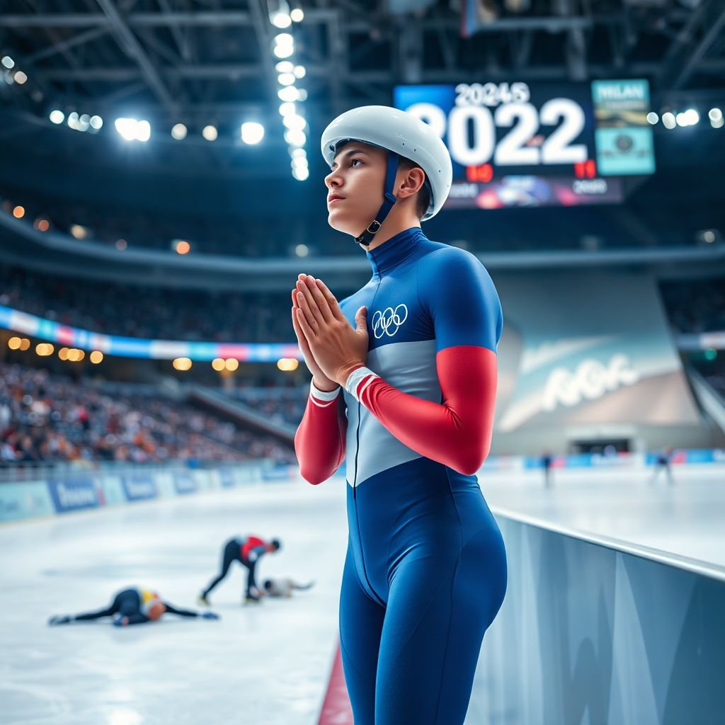 Русский шорт-трекист в Милане молился о пощаде судей и получил дисквалификацию