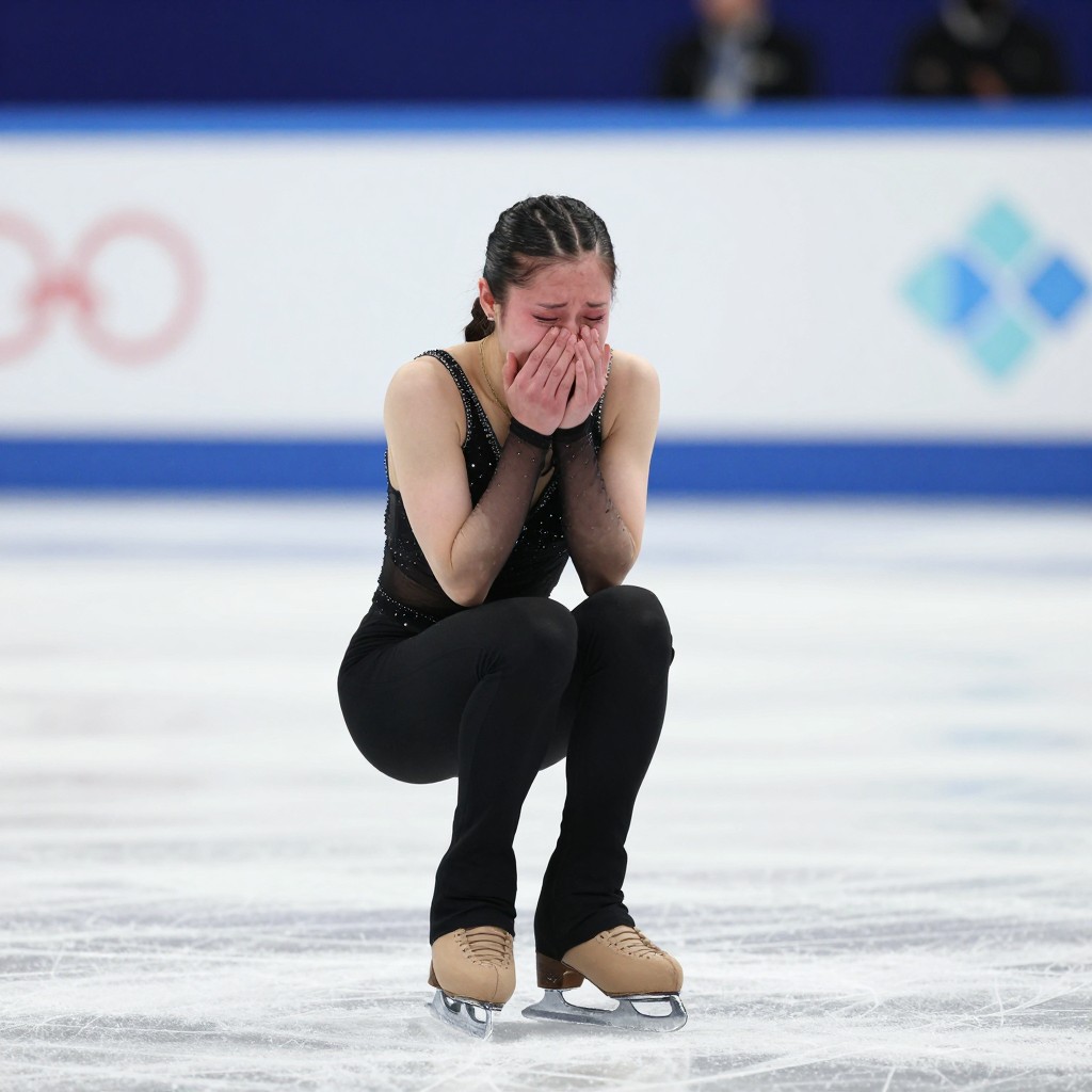 Камила Валиева расплакалась после ошибок в произвольной программе на контрольных прокатах